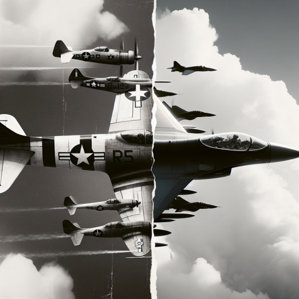 The Advancements in Fighter Jet Technology: From WWII to the Modern Era