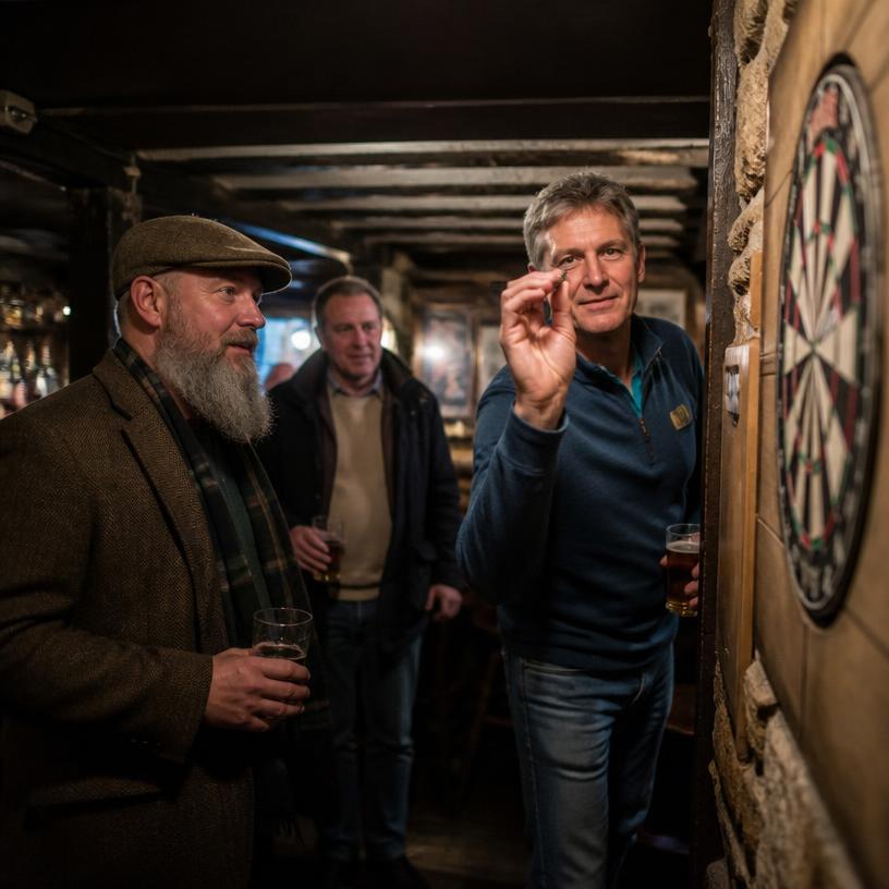 Boozy Banter and Dartboard Dilemmas
